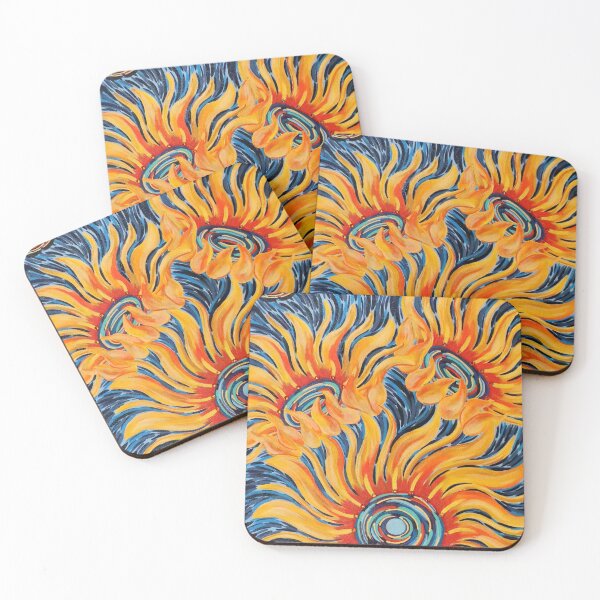 Item preview, Starry Night Sunflowers designed and sold by Megan JL Evans Art.