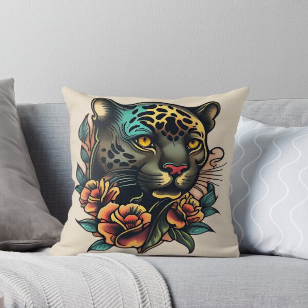 Item preview, American Traditional Panther Tattoo designed and sold by TourDePassion.