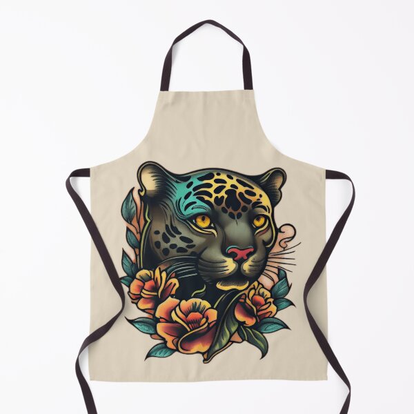 Item preview, American Traditional Panther Tattoo designed and sold by TourDePassion.