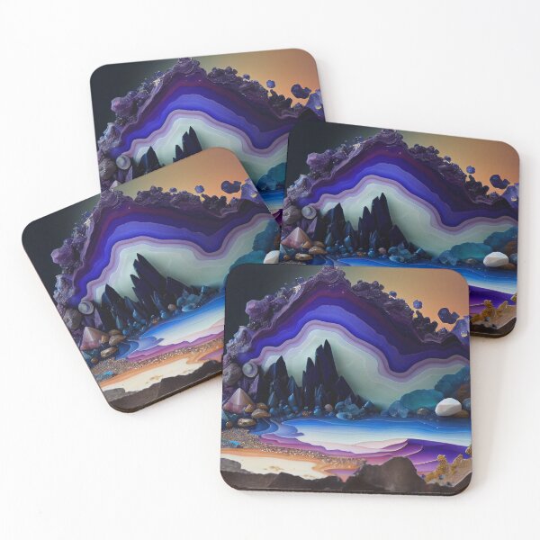 Item preview, geode landscape  designed and sold by artfullyprompt.