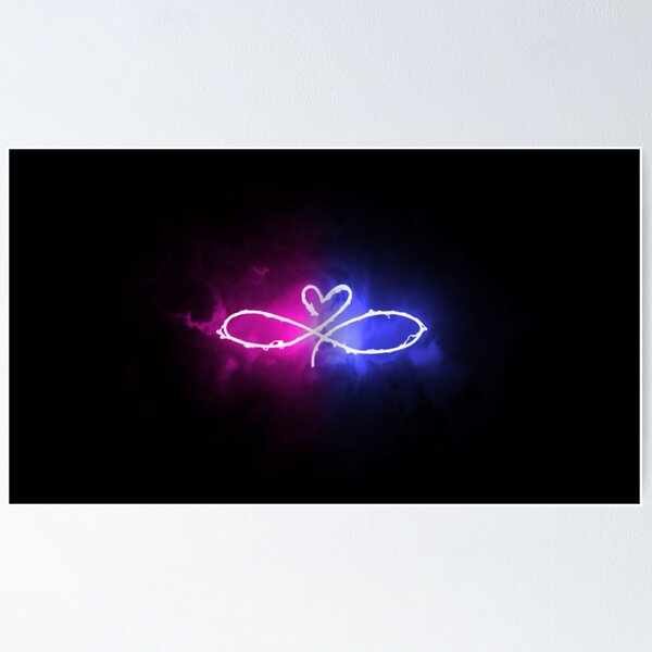 Pink Neon Heart Wall Art for Sale