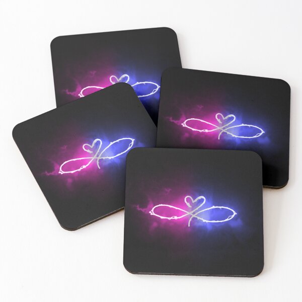 Item preview, Blue & Pink Neon Infinity Heart  designed and sold by Cyra26.