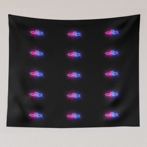 Item preview, Blue & Pink Neon Infinity Heart  designed and sold by Cyra26.