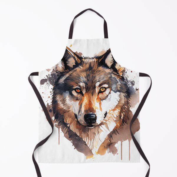 Item preview, Beautiful Brown Water Color Wolf designed and sold by aprilsims.