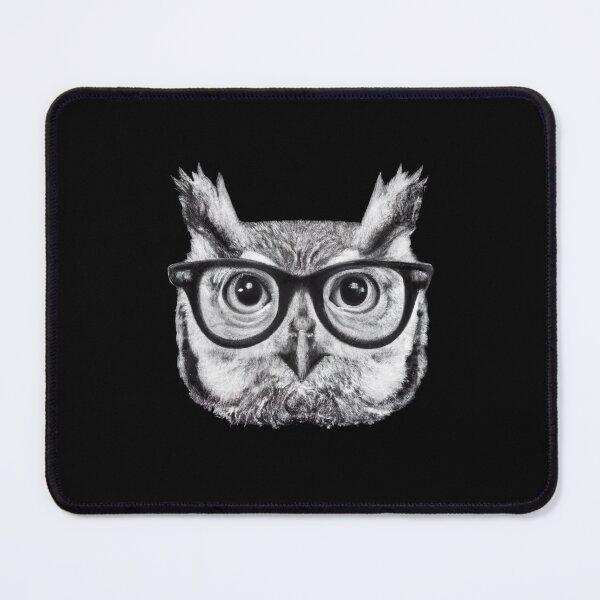 Item preview, Owl with glasses judging you designed and sold by Rahdoo.
