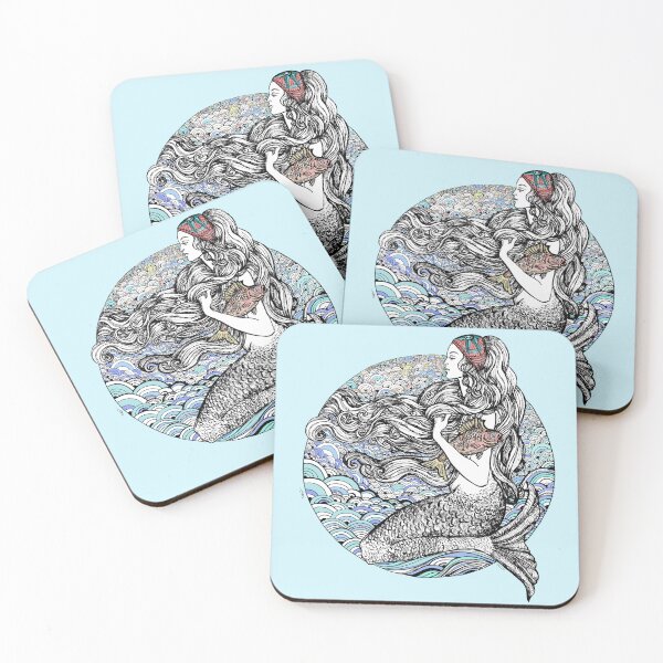 Item preview, Mermaid drawing. designed and sold by FanitsaArt.