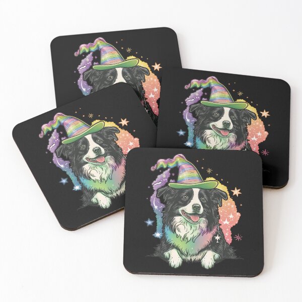 Item preview, Border Collie Dog Wizard Witch Kawaii designed and sold by Leonardo Palumbo.