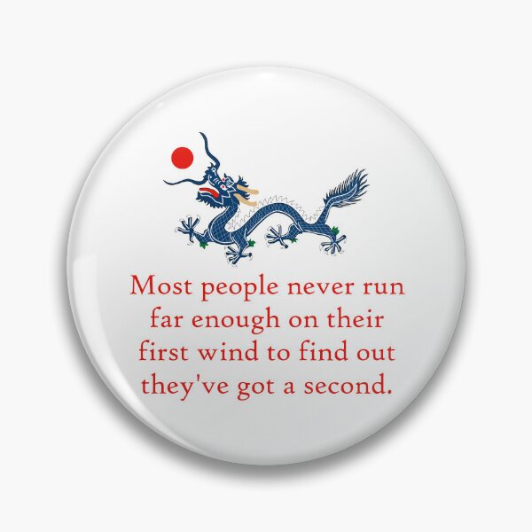 Item preview, Most People Never Run Far Enough - Perseverance Quote designed and sold by CrankyOldDude.