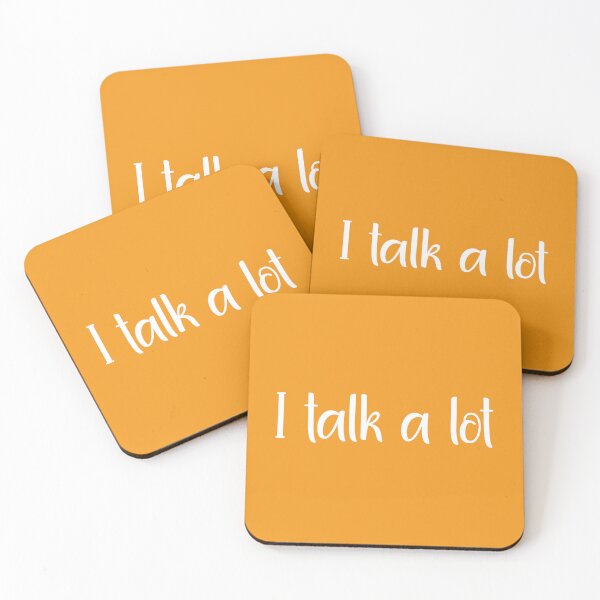 Item preview, I Talk a Lot - Viral Meme (Orange BG) designed and sold by FilipeFerreira.