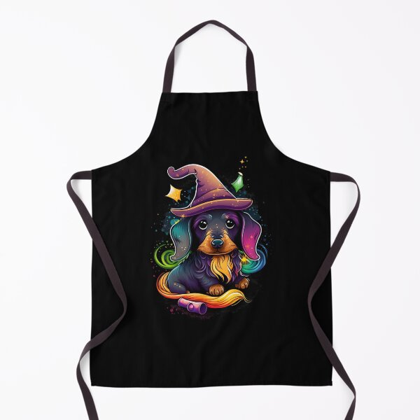 Item preview, Dachshund Wiener Sausage Dog Wizard Witch Kawaii designed and sold by Leonardo Palumbo.