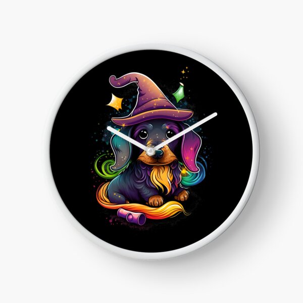 Item preview, Dachshund Wiener Sausage Dog Wizard Witch Kawaii designed and sold by Leonardo Palumbo.