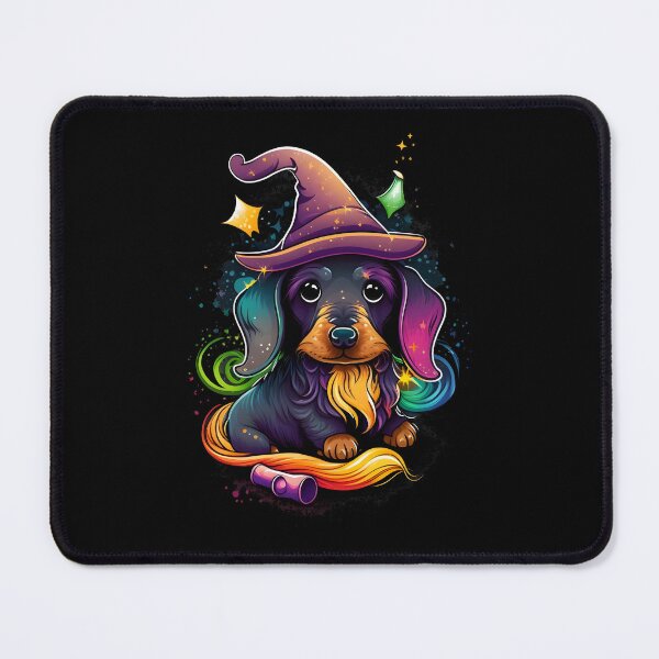 Item preview, Dachshund Wiener Sausage Dog Wizard Witch Kawaii designed and sold by Leonardo Palumbo.