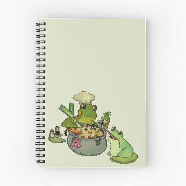 Aperçu de l'œuvre Fly in Our Soup - Grenouille avec chapeau de chef partageant de la soupe - Soupe de grenouille créée et vendue par GoodToad.