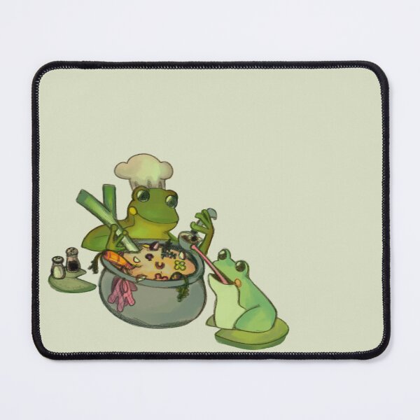 Item preview, Fly in Our Soup - Frog with Chef Hat sharing some soup - Frog Soup designed and sold by GoodToad.