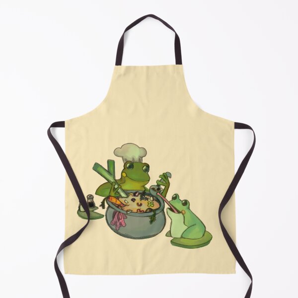 Item preview, Fly in Our Soup - Frog with Chef Hat sharing some soup - Frog Soup designed and sold by GoodToad.
