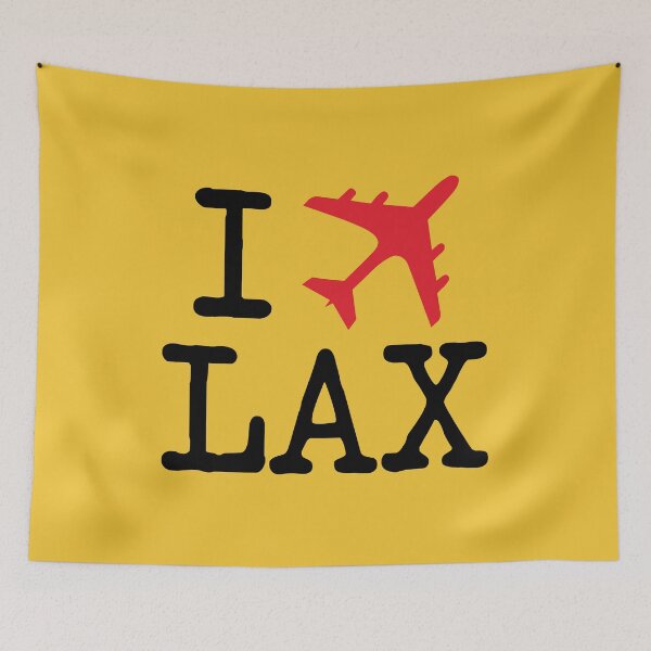 Item preview, I Love LAX - Los Angeles International Airport Code Design for Aviation Lovers designed and sold by Ikaroots.