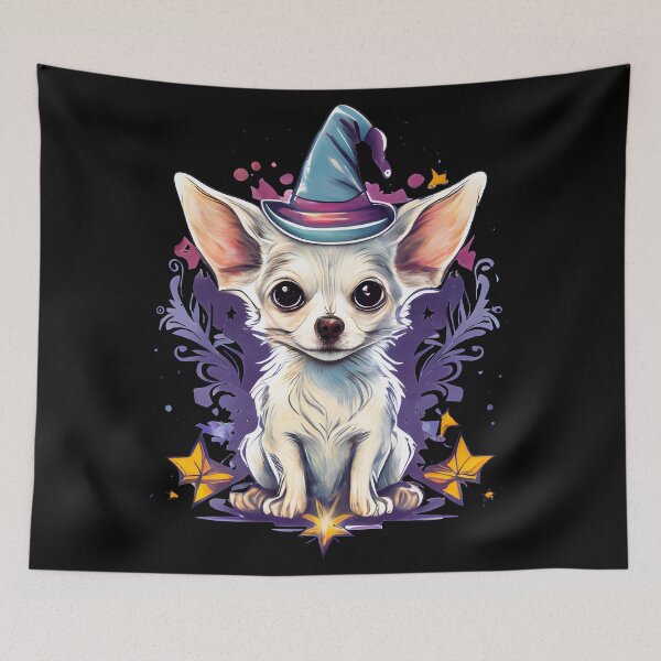 Item preview, Chihuahua Dog Wizard Witch Kawaii designed and sold by Leonardo Palumbo.