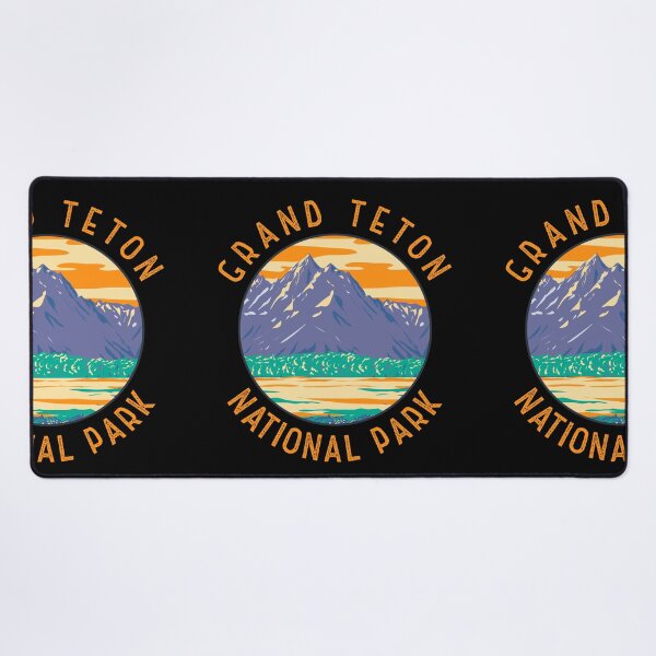 Item preview, Grand Teton National Park In Spring Distressed Circle designed and sold by KrisSidDesigns.