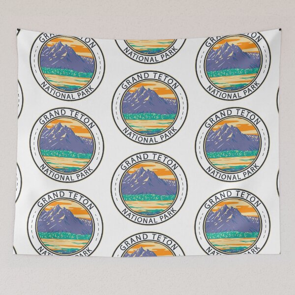 Item preview, Grand Teton National Park In Spring Badge designed and sold by KrisSidDesigns.