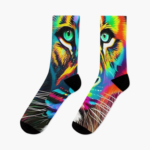 Item preview, Trippy Lion Portrait - Wildlife Day Design designed and sold by ElLocoMus.