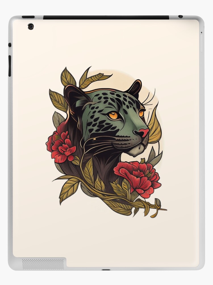 Traditional Tattoo Panther - Traditional Tattoo - Sticker | TeePublic
