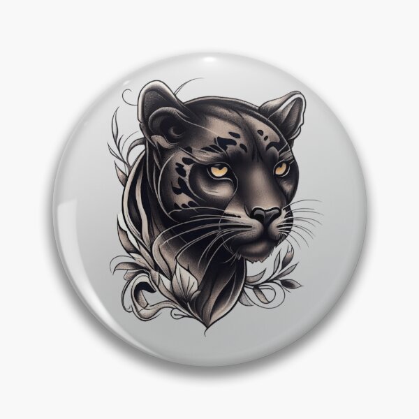 Item preview, American Traditional Tattoo Panther designed and sold by TourDePassion.