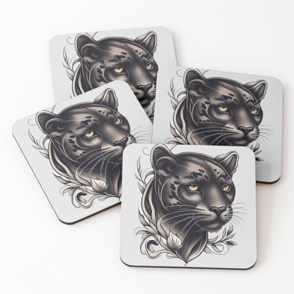 Item preview, American Traditional Tattoo Panther designed and sold by TourDePassion.