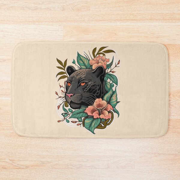 Item preview, Panther Face Tattoo designed and sold by TourDePassion.