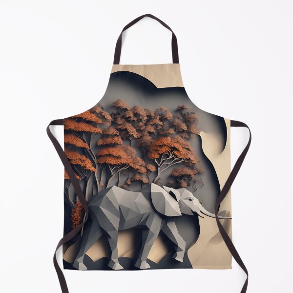 Item preview, Elephant Safari in Paper art style designed and sold by FormFinder.