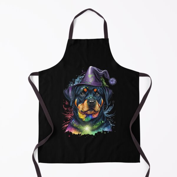 Item preview, Rottweiler Dog Wizard Witch Kawaii designed and sold by Leonardo Palumbo.