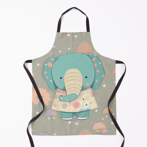 Aperçu de l'œuvre Cute pattern of colored elephants créée et vendue par CutePatternsRB.