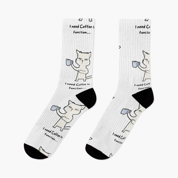 Item preview, Funny Cat I Need Coffee to Function designed and sold by mkzmerch.