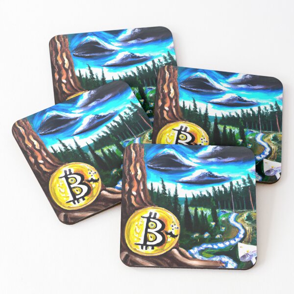 Item preview, Bitcoin Digital Oil Art U2 designed and sold by Artful-Venue.