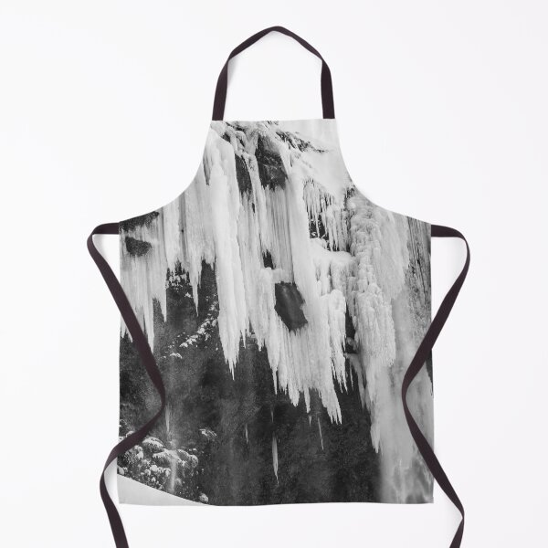 Item preview, Closeup of Frozen Waterfall, Iceland B&W designed and sold by Kate-P-.