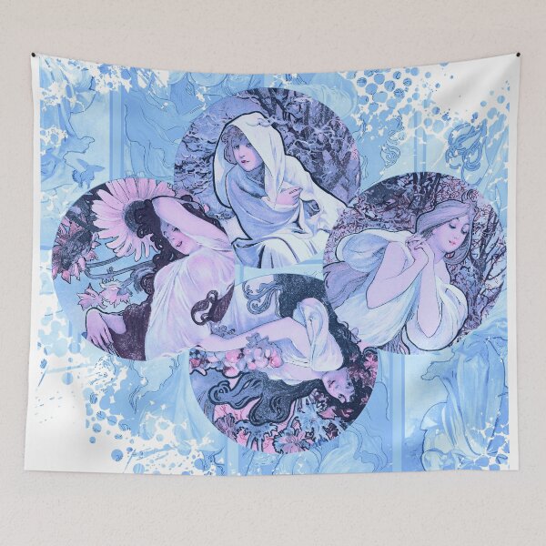 Item preview, Goddesses in blue designed and sold by ElliOzy.