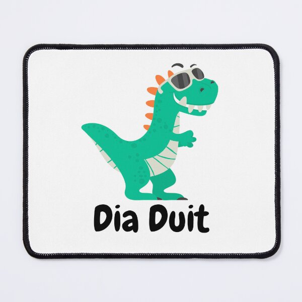 Item preview, Dia Duit Hello Irish Language Dinosaur designed and sold by Irishprints.