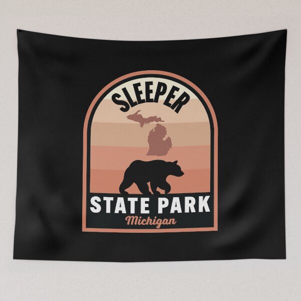 Item preview, Sleeper State Park MI Bear designed and sold by HalpinDesign.