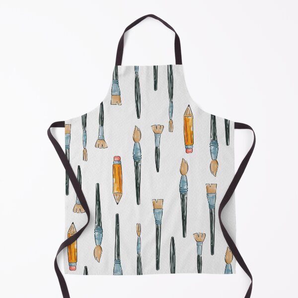 Item preview, Watercolor Paint Brushes Pattern designed and sold by Farissa Designs.