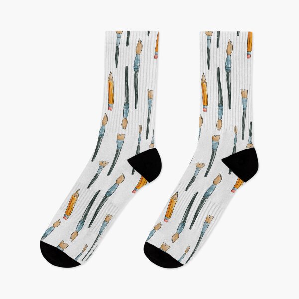Item preview, Watercolor Paint Brushes Pattern designed and sold by Farissa Designs.