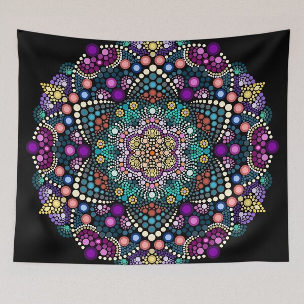 Item preview, dot painting meets mandala 2 18 designed and sold by dedoma.