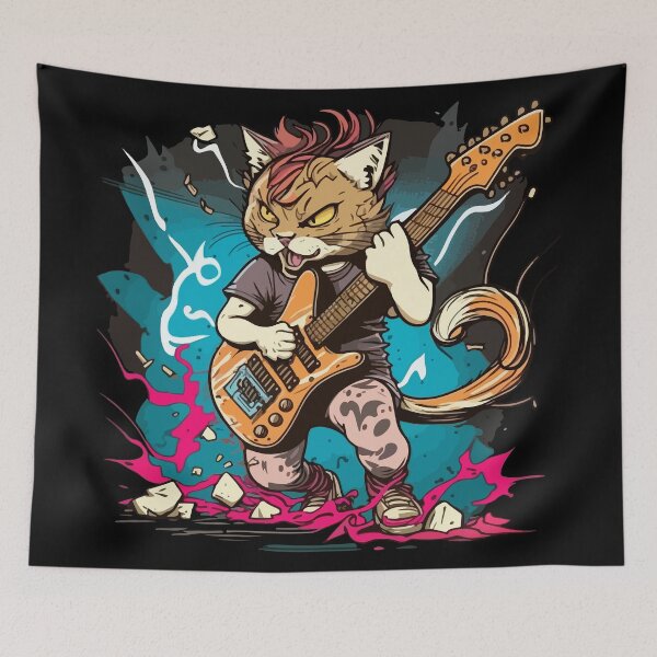 Item preview, Strumming Kitten designed and sold by Colorful Dreams.