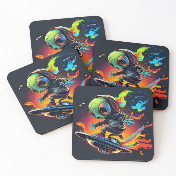 Item preview, Alien Hip Hop Adventure designed and sold by Arcult-Stickers.