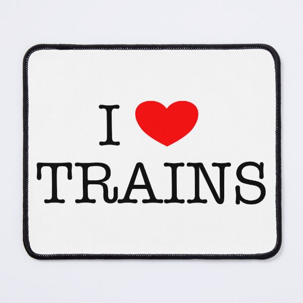 Item preview, I love trains (red) designed and sold by TransportFans.