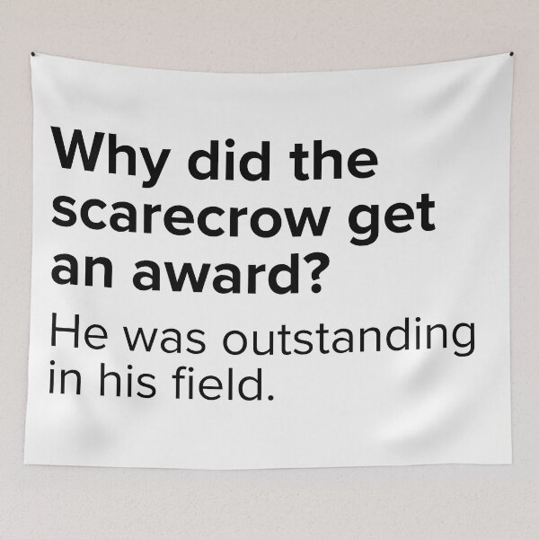 Item preview, Why did the scarecrow get an award? He was outstanding in his field. | PUNS | The Last of Us designed and sold by AllPunAndGames.