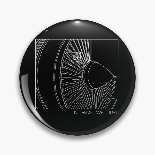 Item preview, In Thrust We Trust - Airplane Jet Engine Minimalist design designed and sold by Ikaroots.