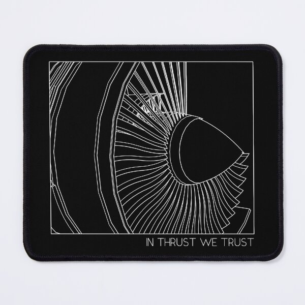 Item preview, In Thrust We Trust - Airplane Jet Engine Minimalist design designed and sold by Ikaroots.