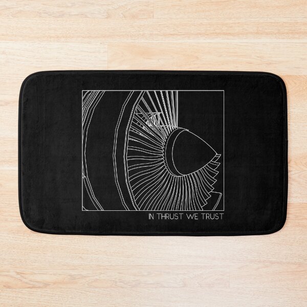 Item preview, In Thrust We Trust - Airplane Jet Engine Minimalist design designed and sold by Ikaroots.