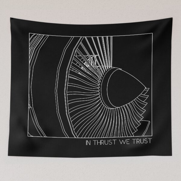 Item preview, In Thrust We Trust - Airplane Jet Engine Minimalist design designed and sold by Ikaroots.