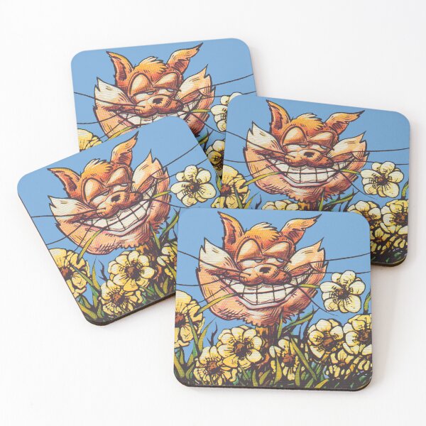 Item preview, Daisy Cat - kitty in the garden with flowers.Blue sky. designed and sold by Rick Paller.