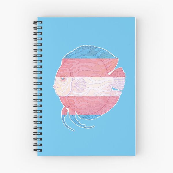 Item preview, Discus tropical fish - Transgender colour flag Blue designed and sold by Puddmuppy.